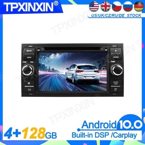 Android 10 For FORD 2006 Screen Multimedia Player GPS Navigation Audio Auto Stereo Radio Recorder Video Head UnitCarplay DSP