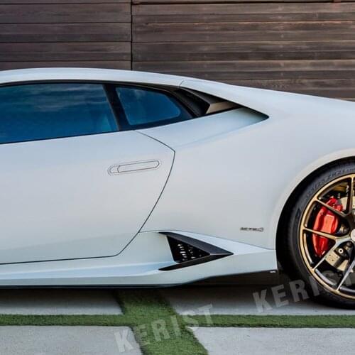 Carbon Fiber Car Side Splitters Lip Apron Case For Lamborghini Huracan LP600 LP610 Coupe 2 Door 2014-2017