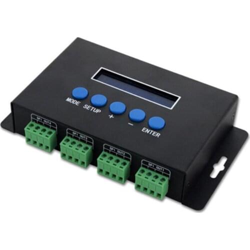 BC-204 DC5V-24V Artnet Eternet to SPI/DMX pixel led light controller Output 4 channels For WS2811 WS2812B WS2801 SK6812