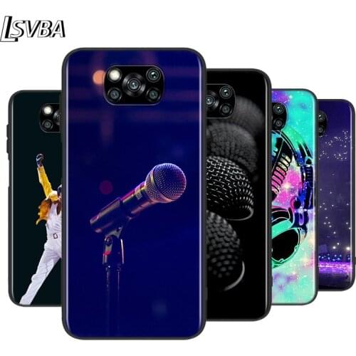 Music Dream Microphone For XiaoMi Poco X2 X3 NFC M2 M3 F1 F2 C3 Pro Mi Mix 3 Play A3 A2 A1 CC9E CC9 5X 6X 5 6 Lite Phone Case
