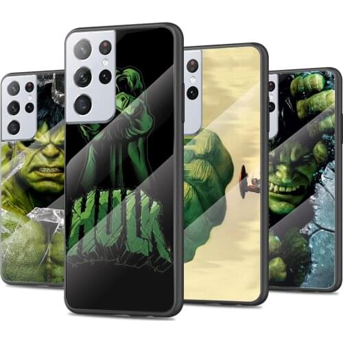 Marvel Hulk Avengers Tempered Glass Cover For Samsung Galaxy S21 Plus Ultra M21 M31 M51 A52 A72 Phone Case Coque