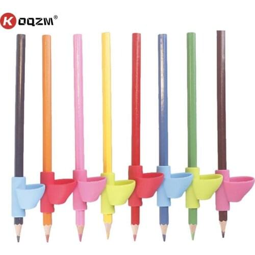 Children Pencil Holder Correction Writing Hold Pen Grip Posture Tools Silicone Writing Posture Corrector Stationery Pen Holder