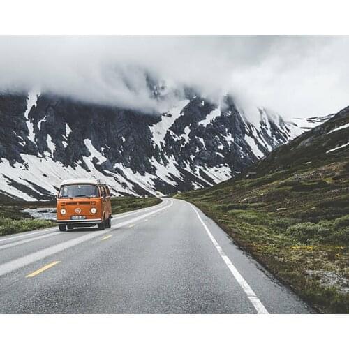 DIY Painting By Numbers Living the dream Kit Oil Picture By Numbers Landscape Wall Art Painting on Canvas Home Decoration Gift