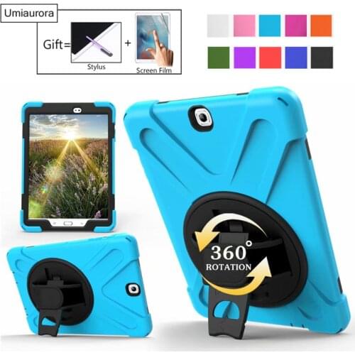 For Tab A SM-T550 Kids Safe Shockproof Heavy Duty Silicone Hard Case Cover For Samsung Galaxy Tab A 9.7 T550 T555 Hand hold