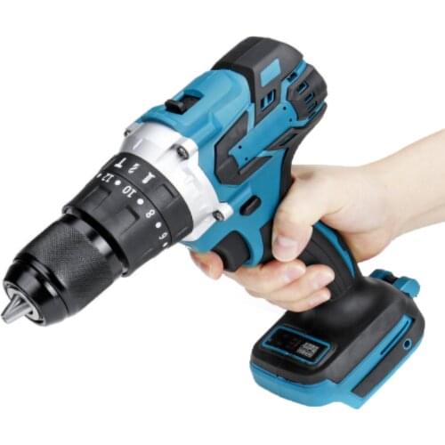 18V Electric Screwdriver Cordless Drill 13mm 20+3 Torque Rechargeable Home Diy Mini Drill for Makita Battery Power Tools
