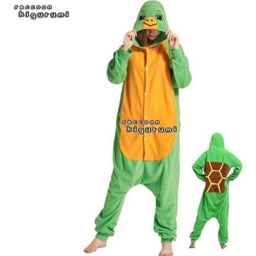 Turtle Unisex Animal Fleece Woman Onesie Boy Girl Unicorn Winter Halloween Cartoon Cosplay Pajama Raccoon Kigurumi Adult