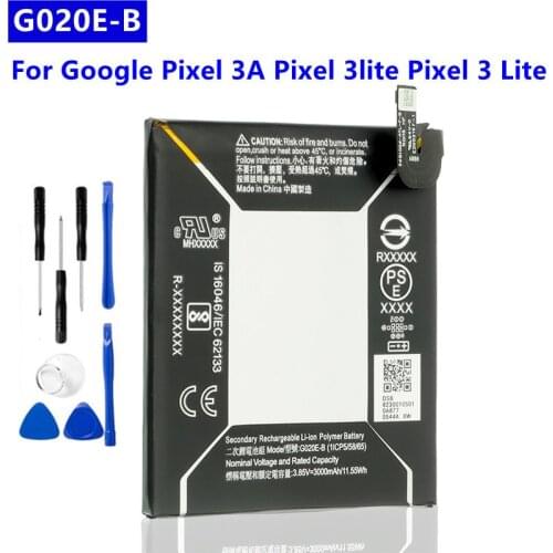 G020E-B Battery For Google Pixel 3A Pixel 3lite Pixel 3 Lite Authenic Rechargeable Battery GO2OE-B 3000mAh+ Tools