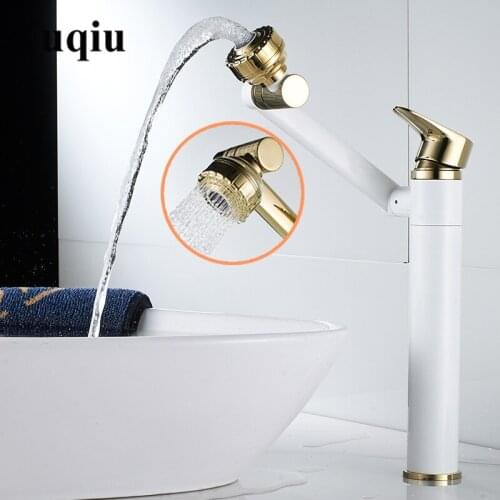 Basin Faucet Chrome/Gold Bathroom Faucet Basin Tap with shower head Lavotory Tap Hot and Cold Total Brass Water Mixer Taps Crane