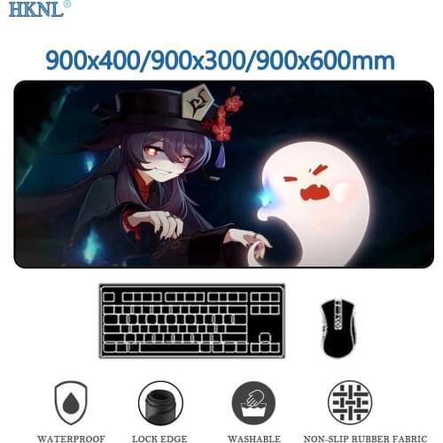 Mouse pad xxl black table mat gamer mouse pad anime girl rubber carpet sliding mat 900x400 large size computer