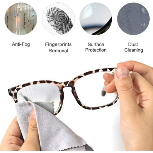 Reusable Anti-fog Glasses Cloth For Glasses Swim Bicyle View Goggles Clear Wipe Clearing Lens Computer Mirror Cloth D7A1