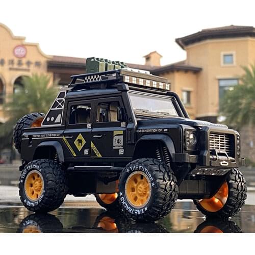 1:28 Land Rover Defender Pickup Car Alloy Car Diecasts & Toy Modified Vehicles Car Model Off-road Vehicle Car Toys For Kids Gift