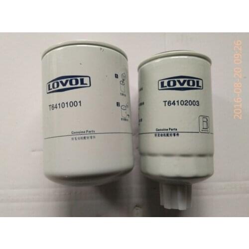 Set of fuel and oil filters for Foton Lovol engine, part number: T64101001, T64102003