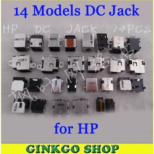 Wholesales 14Models, 140pcs DC Jack Connector DC power connector for HP DC power sockect free shipping