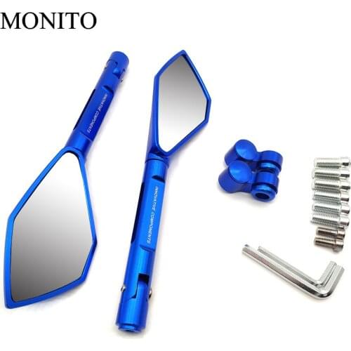 Full CNC Aluminum Motorcycle Mirror Moto Rearview Blind Spot Side Mirror For BMW S1000R S1000 Benelli be300 be600 tnt/be 300 600