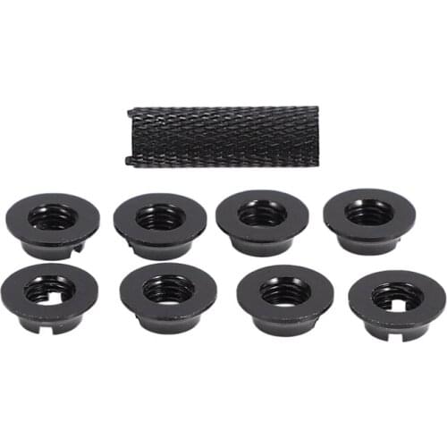 1Pcs for FUTABA Remote Control JR / Frsky Gear Switch Toggle Switch Accessories 8Pcs Aluminum Alloy Nut Black