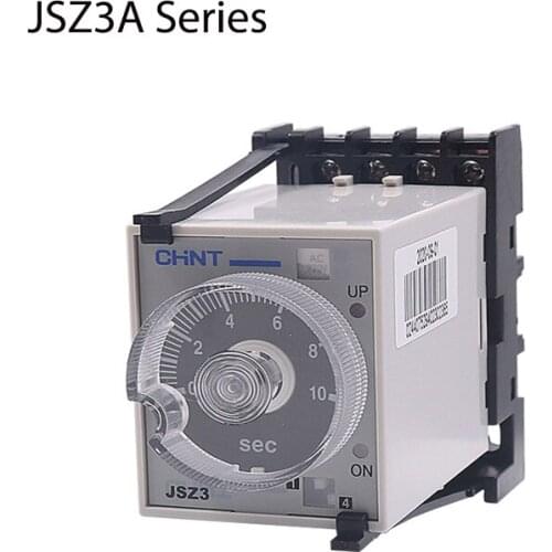 1Pcs 24V/220V/380V JSZ3A-A-B-F Power-On B Delay Power-Off C Time Relay, Including Base, Multiple Models Are Available