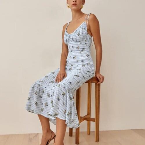 Летние платья в клетку RZIV China At AliExpress
