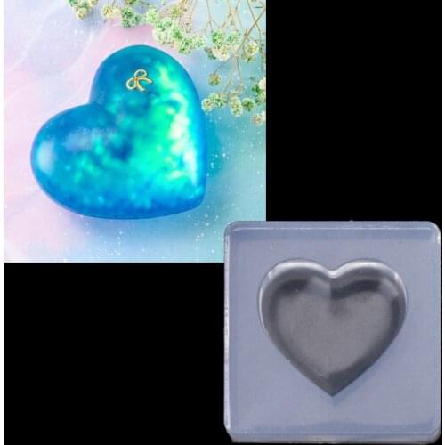 Jewelry Silicone Mold 3D Heart Shape Pendant Epoxy Resin Jewelry DIY Craft Tool