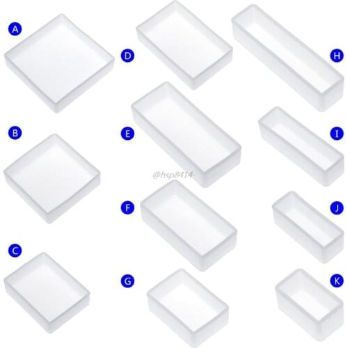 Silicone Mold DIY Square Rectangle Exopy Resin Mirror Crafts Jewelry Decoration