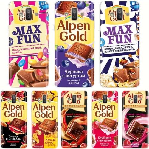 For Samsung Galaxy J7 Duo 2018 Case Silicon Funny Chocolate Russian Back Cover For Samsung J7 DUO SM-J720F J720 Phone Cases