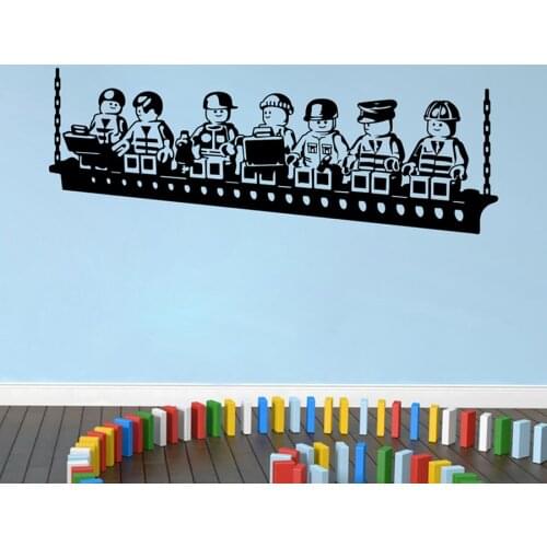 WJWY Cartoon Robots Wall Sticker Funny Vinyl Home Decor Kids Room Boys Room Wall Art Decals Baby Bedroom Decoration Murals