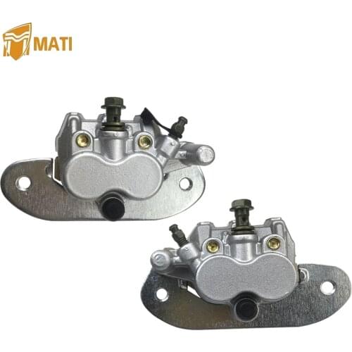Mati Left Right Rear Brake Caliper Assembly with Pads for Yamaha Rhino 700 YXR700F YXR700FH YXR700FSP YXR700FDU 5B4-2580W-00-00