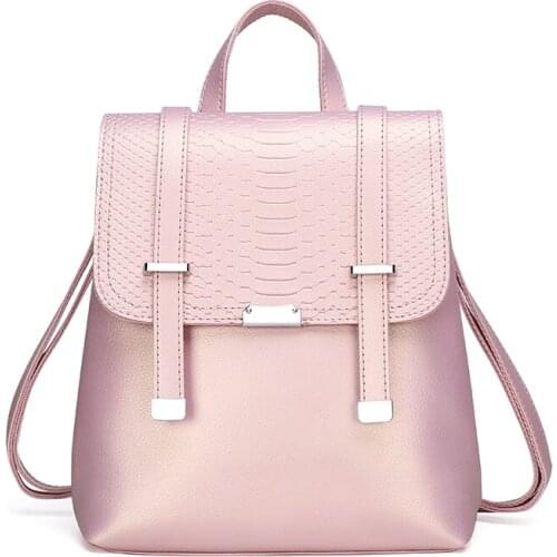 Girls Feminina High Quality Leather Backpack Women Large Capacity Travel Backpacks Fashion School Bags for Teenage