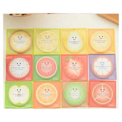 1pack/lot Variety Fruits design Notepad Sticky note Note pads Memo Memo Pads Writing Planner Stickers
