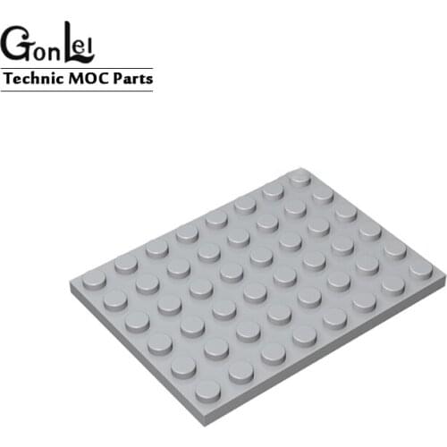 10Pcs/Lot MOC Thin Brick Plate 6x8 Plates Baseplates MOC Building Blocks Bricks Parts DIY Creative Toys Gifts Compatible 3036