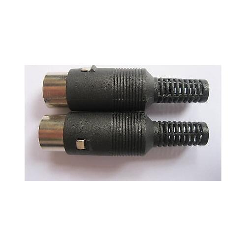 2 Pcs DIN Plug Connector 7 Pin with Plastic Handle