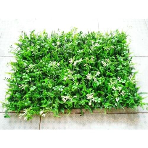 40*60 CM Diy Artificial turf 3d wall stickers Garden Decor Plants Grass Green Landscaping Square Lawn Eucalyptus leaves