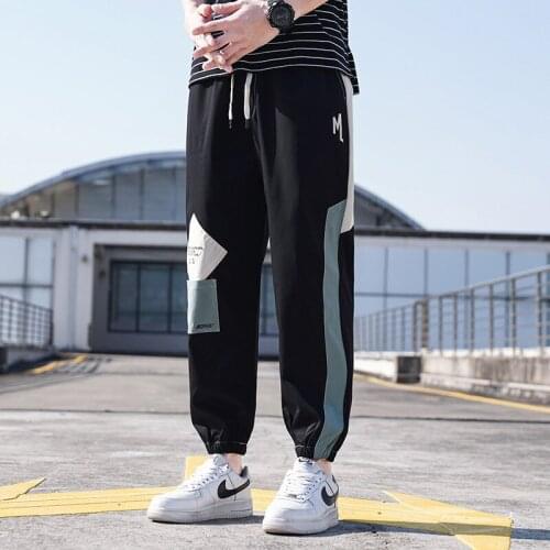 Mens Pants 2021 New South Korean Version of The Trend of Casual Pants Overalls Sports Spring and Autumn Pants School Pants