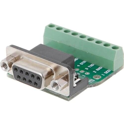 DB9 Male/Female D-SUB Adapter Plate Connector RS232 Serial To Terminal Board Signal Module