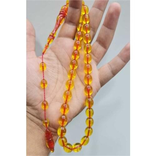 Islamic Tasbih Muslim Rosary Beads 33 Prayer Rosary For Men Bracelet For Men Accessory amber oltu amber stone Handmade Turkey