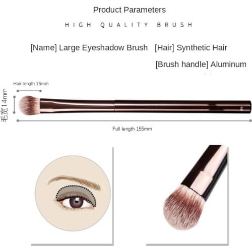 High Quality ALL OVER EYE SHADOW BRUSH No.3 - Metal dark-Bronze Handle Base Eyeshadow Shape Blending Cosmetics Beauty Tools