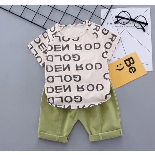Baby Boys Girls Clothes Clothing Sets Kids Children Boy T-shirts + Pants Suits Summer Toddler Infant Casual Tracksuit