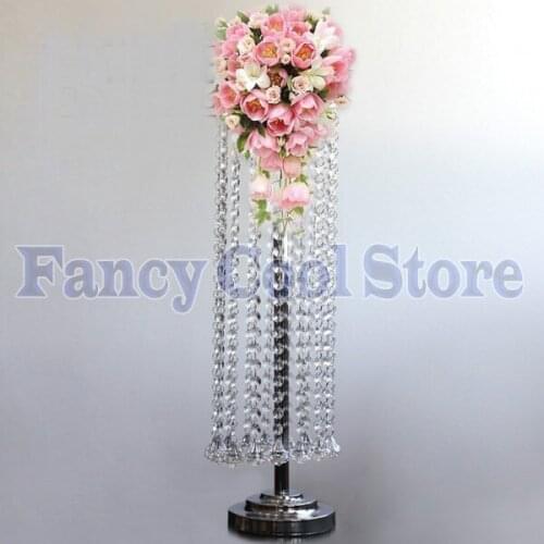 Wedding crystal flower stand Table centerpiece Wedding decoration 60cm tall
