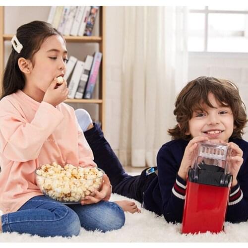 Easy Carry Electric Hot Air Popcorn Maker Retro Machine Cinema Home Gastronomic