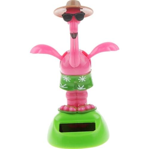 Cute Shaking Dancing Animal Toys Bobblehead Goose Toy Ornament, Solar Powered