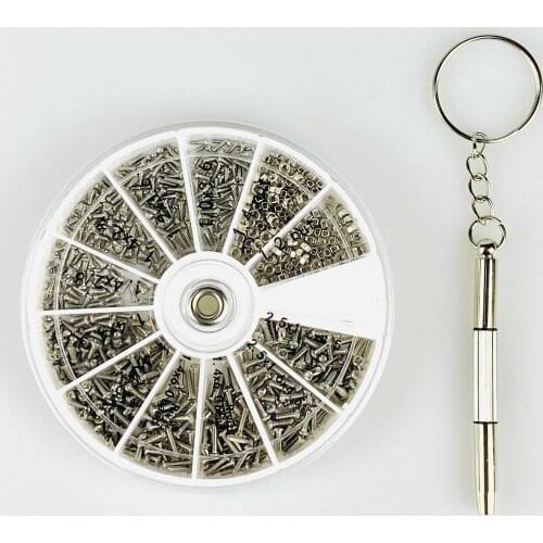 600 Pcs Tiny Screws Nuts Repair Kits M1 M1.2 M1.4 For Watches Glasses Phone Tornillos