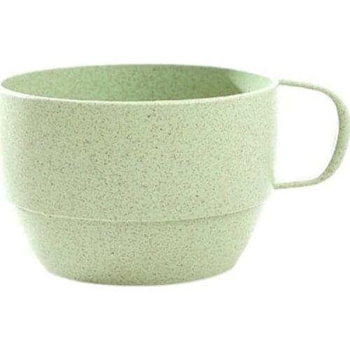 Practical and Versatile Creative Drinking Cup Wheat Straw Summer New Home Milk Coffee Cups with Handle Gifts X7JD