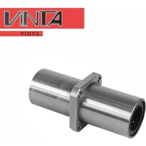 Intermediate square flange bearing 1pcs/lot LMKC/LMKM/8 1012 16 20 25 30 40LUU pulley shaft rolamentos CNC Linear bearings guide