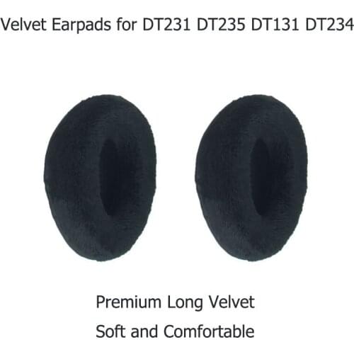 Replacement Protein Velvet Leather Cushion earpads Pillow Cover for Beyerdynamic DT131 DT231 DT234 DT235 MMX1 MMX2 Headphone
