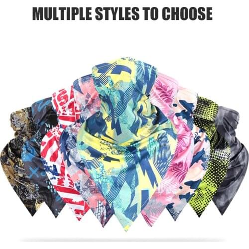 Summer Thin Breathable Soft Scarf Neck Gaiter Bandana Face Cover Bicycle Motorcycle Ski Tube Head Shield Sunscreen Men Women