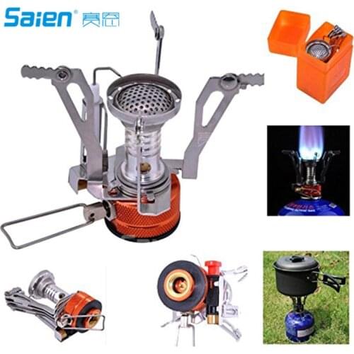 Camping Stoves,Sam Young Portable Outdoor Backpacking Cookware Cooking Stove Butane Propane for Gas Canister With Piezo I