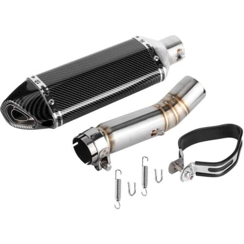 Exhaust System Slip-On Muffler with DB Killer + Mid-Pipe Fit for Honda CBR500R CB500F CB500X 2013 2014 2015 304 Stainless Steel