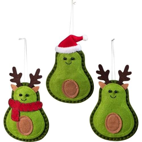 Avocado Green Doll Pendant Decor Cute Christmas Ornaments Christmas Tree Pendant For Wall Windows Mantels Christmas Decoration