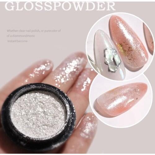 1BOX Nail Mirror Glitter Powder Metallic Color Nail Art UV Gel Polishing Chrome Flakes Pigment Dust Decorations Manicure Tool