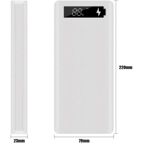 LCD Display DIY 10x18650 Battery Case Power Bank Shell Charger Box Accessories 37MC