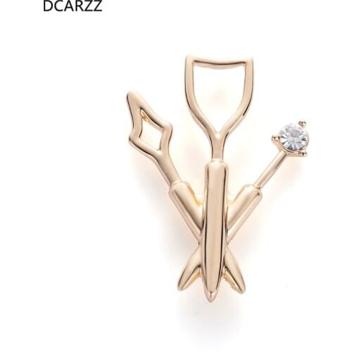 Gold Color SLP Medical Pins Speech Therapist Gift Thank you Gift Metal Rhinestone Brooch Badge Doctor/Nurse Jewellery Wholesale